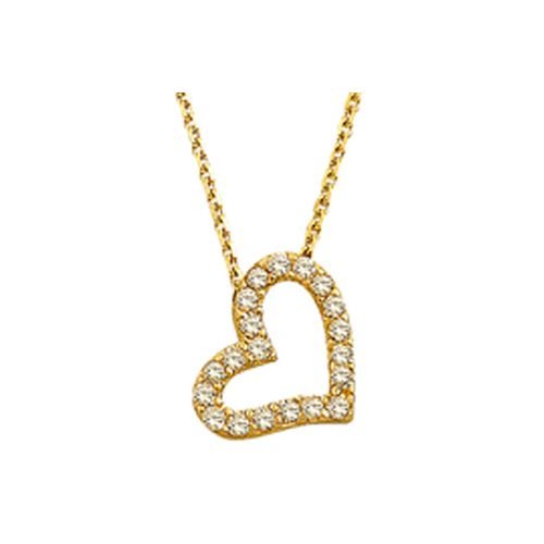 Beelo Gold 14K Altın Kalp Kolye BGKL003