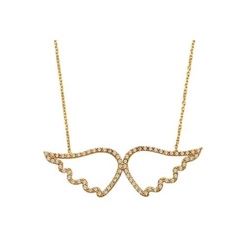 Beelo Gold 14K Altın Melek Kanadı Kolye BGKL004