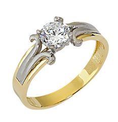Beelo Gold 14K Altın Tek Taş Yüzük YTT020