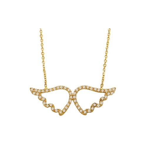 Beelo Gold 14K Altın Melek Kanadı Kolye BGKL006