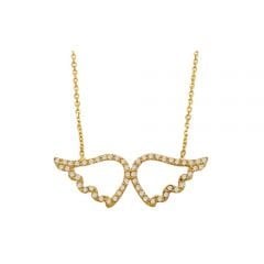 Beelo Gold 14K Altın Melek Kanadı Kolye BGKL006