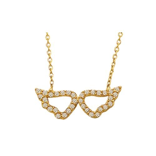 Beelo Gold 14K Altın Melek Kanadı Kolye BGKL007