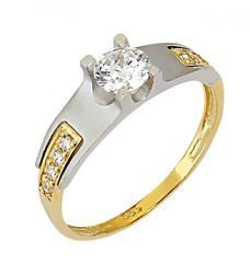Beelo Gold 14K Altın Tek Taş Yüzük YTT023