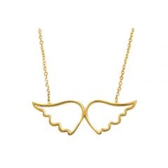 Beelo Gold 14K Altın Melek Kanadı Kolye BGKL009