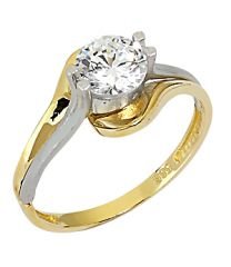Beelo Gold 14K Altın Tek Taş Yüzük YTT045