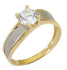 Beelo Gold 14K Altın Tek Taş Yüzük YTT046