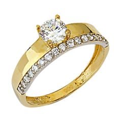 Beelo Gold 14K Altın Tek Taş Yüzük YTT047