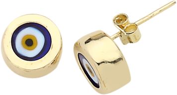 Beelo Gold 14K Altın Nazar Küpe