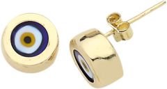 Beelo Gold 14K Altın Nazar Küpe