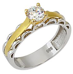 Beelo Gold 14K Altın Tek Taş Yüzük YTT050