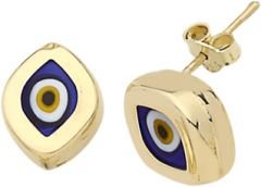 Beelo Gold 14K Altın Nazar Göz Küpe