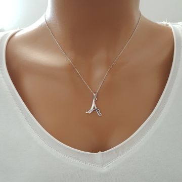 Beelo Silver  925K Gümüş Harf İsim  Kolye