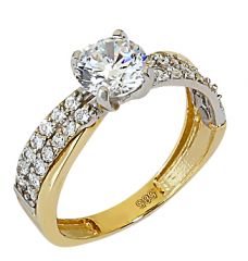 Beelo Gold 14K Altın Tek Taş Yüzük YTT053