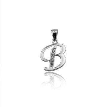 Beelo Silver  925K Gümüş Harf İsim  Kolye