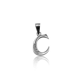 Beelo Silver  925K Gümüş Harf İsim  Kolye