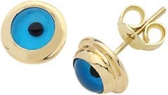 Beelo Gold 14K Altın Nazar Küpe