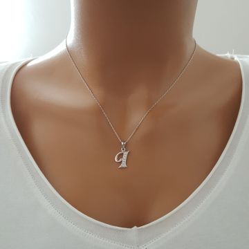 Beelo Silver 925K Gümüş Harf İsim Kolye