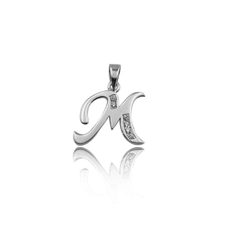 Beelo Silver 925K Gümüş Harf İsim Kolye