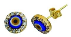 Beelo Gold 14K Altın Nazar Küpe