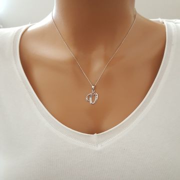 Beelo Silver 925K Gümüş Harf İsim Kolye