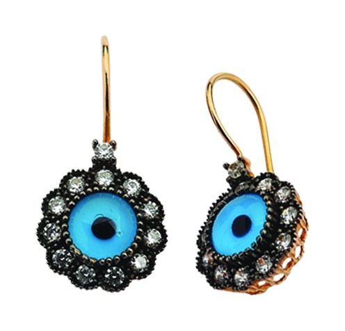 Beelo Gold 14K Altın Nazar Küpe