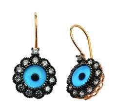 Beelo Gold 14K Altın Nazar Küpe