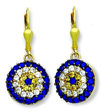 Beelo Gold 14K Altın Nazar Küpe
