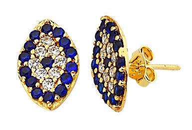 Beelo Gold 14K Altın Nazar Küpe