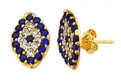 Beelo Gold 14K Altın Nazar Küpe