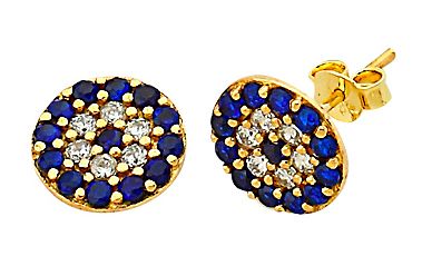 Beelo Gold 14K Altın Nazar Küpe