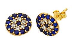 Beelo Gold 14K Altın Nazar Küpe