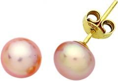 Beelo Gold 14K Altın İnci Küpe