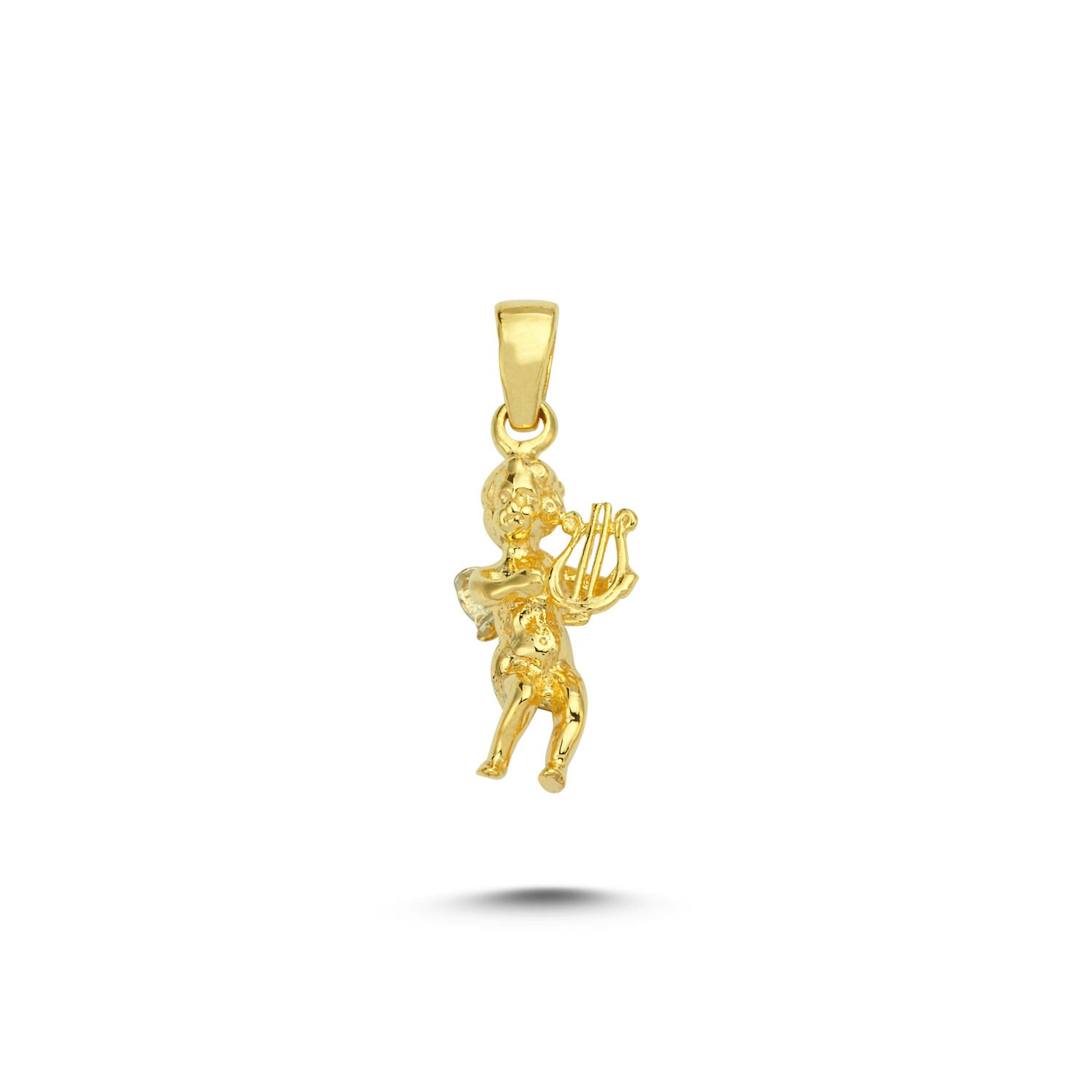 Beelo Gold 14K Altın Taşsız Melek Kolye Ucu