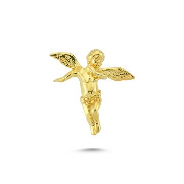 Beelo Gold 14K Altın Kanatlı Melek Kolye Ucu