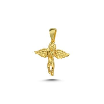 Beelo Gold 14K Altın Kanatlı Melek Kolye Ucu