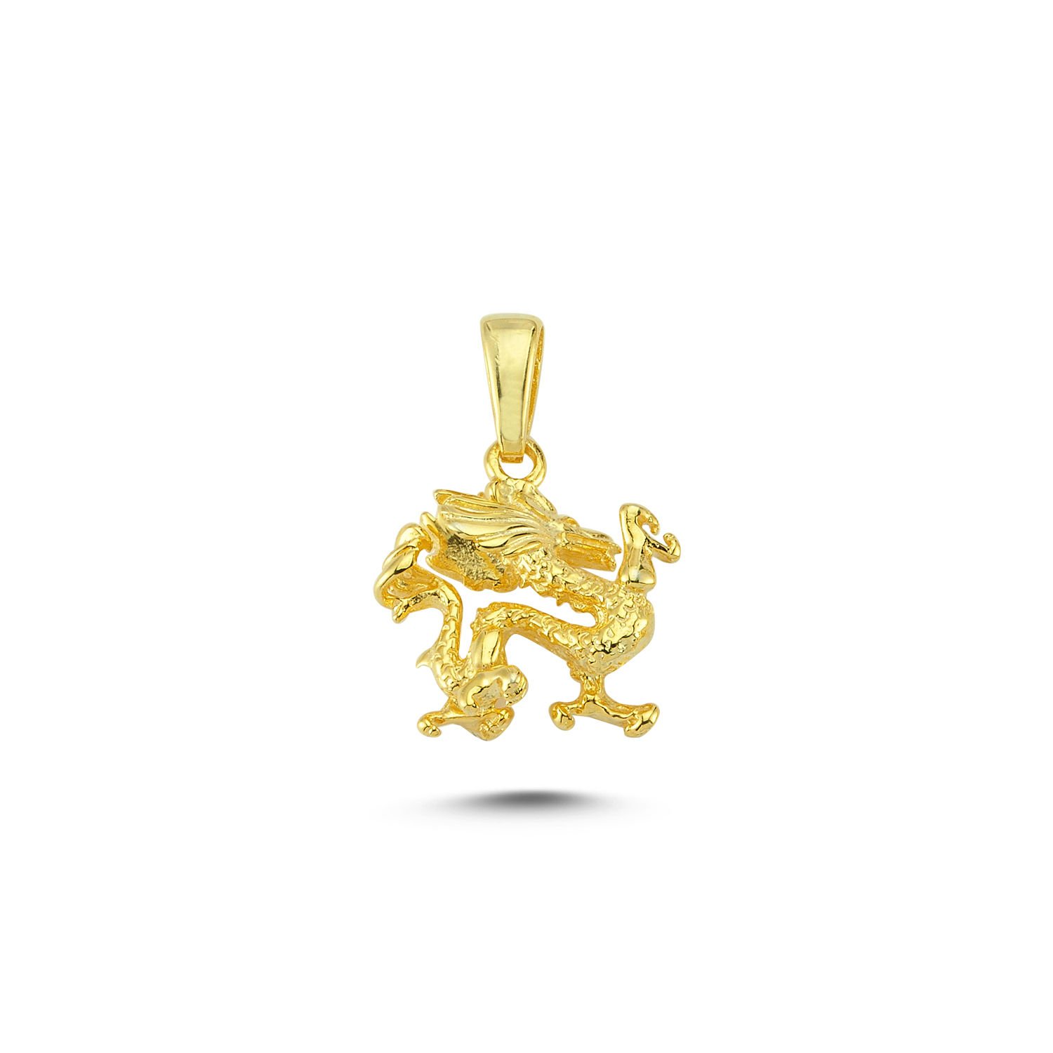 Beelo Gold 14K Altın Ejderha Kolye Ucu