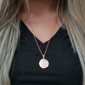 Beelo Silver 925K Gümüş Tasarım Madolyon Kolye