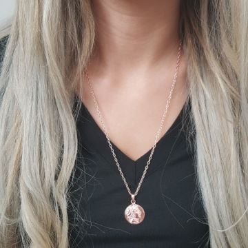 Beelo Silver 925K Gümüş Tasarım Madolyon Kolye