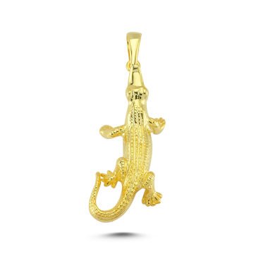 Beelo Gold 14K Altın Timsah Kolye Ucu