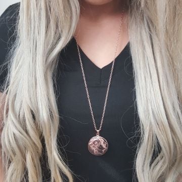 Beelo Silver 925K Gümüş Tasarım Madolyon Kolye