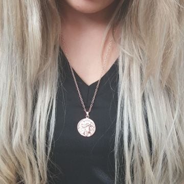 Beelo Silver 925K Gümüş Tasarım Madolyon Kolye