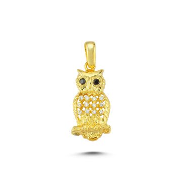 Beelo Gold 14K Altın Baykuş Kolye Ucu