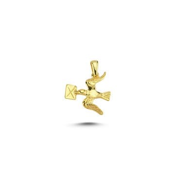 Beelo Gold 14K Altın Güvercin Kolye Ucu