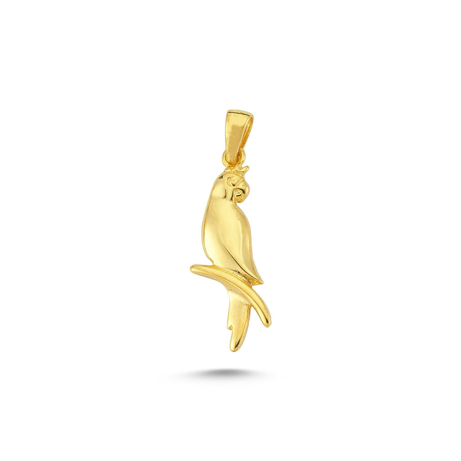 Beelo Gold 14K Altın Papağan Kolye Ucu