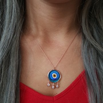 Beelo Silver 925K Gümüş Nazar Kolye