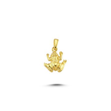 Beelo Gold 14K Altın Kurbağa Kolye Ucu