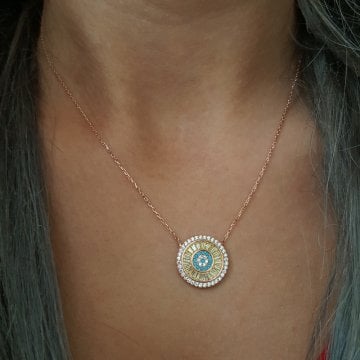 Beelo Silver 925K GümüşTasarım Baget Taşlı Kolye