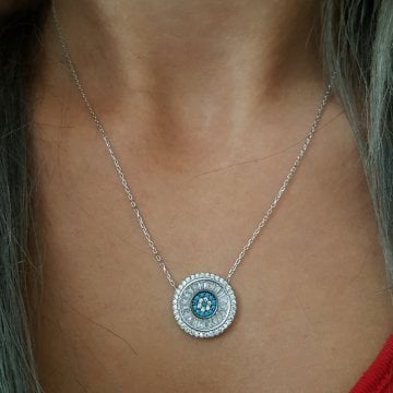 Beelo Silver 925K GümüşTasarım Baget Taşlı Kolye