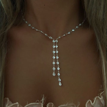 Beelo Silver 925K Gümüş Tasarım Taşlı  Kolye