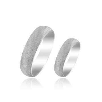 Beelo Gold 14K Altın 5 mm Alyans İkili Set Yüzük